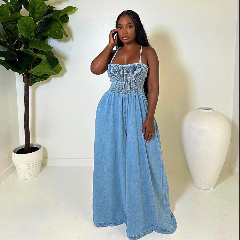 Denim Jumpsuit Size L